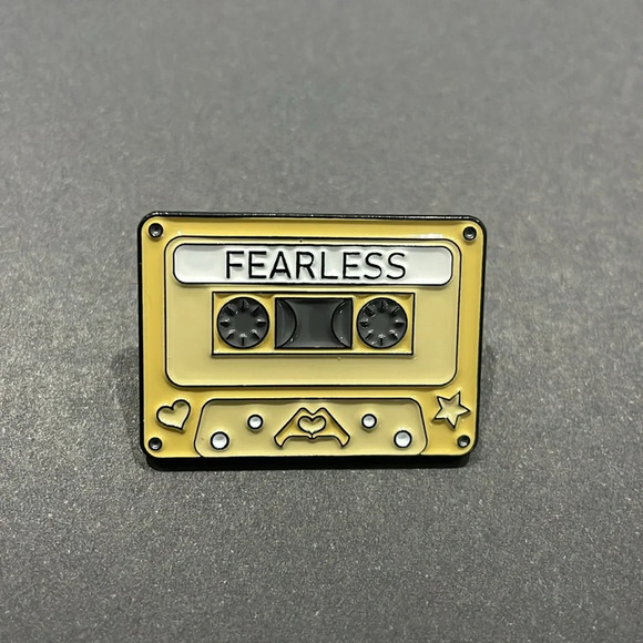 Accessories - Taylor Swift Fearless Cassette Metal Enamel Pin